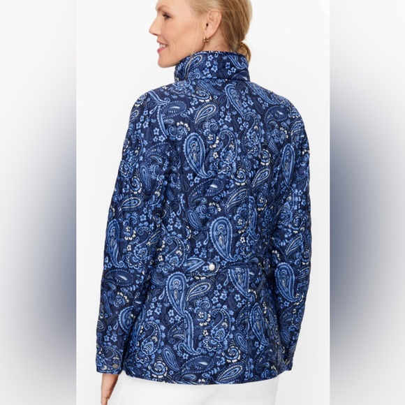NWT Talbots Quilted Paisley Jacket Size Medium - Picture 3 of 9